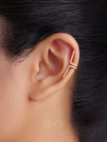 Hooked on Charm- Golden Adjustable Earcuff (One Ear)