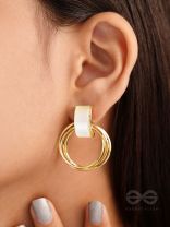 Loop a Hoop - Statement Golden Earrings