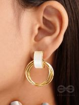 Loop a Hoop - Statement Golden Earrings