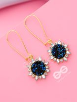 The Gleaming Sun- Dangle Earring (Oxford Blue)