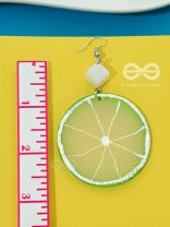 As Fresh as Lime - Statement Casual Earrings