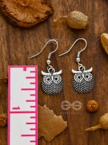 Owl of Wisdom - Tiny Trinket Earrings