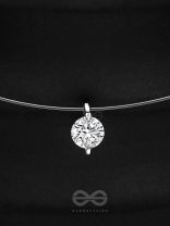 The Glazed Marvel- Silver Pendant Necklace