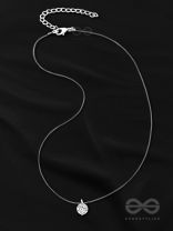 The Glazed Marvel- Silver Pendant Necklace