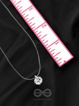 The Glazed Marvel- Silver Pendant Necklace