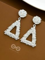 The Eclectic Geometry - Statement Silver Earrings