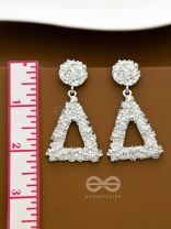 The Eclectic Geometry - Statement Silver Earrings