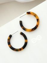 Embracing the Wild Side - Statement Acrylic Hoops