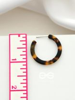 Embracing the Wild Side - Statement Acrylic Hoops