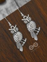 The Not So Sleepy Owls - Oxidised Boho Danglers