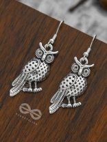 The Not So Sleepy Owls - Oxidised Boho Danglers
