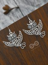 I'm a Night Owl - Statement Owl Danglers