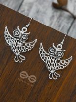 I'm a Night Owl - Statement Owl Danglers