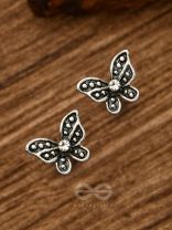 THE LITTLE SHIMMERY BUTTERFLY STUDS - TINY TRINKET EARRINGS