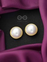 Dew Drops- Golden Pearl Earrings