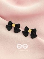 The Bow-Wow- Black and Golden Earrings