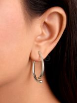 The Broken Bow- Elegant Silver Earrings