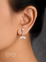 The Sea Nymph- Golden Rhinestones Earrings