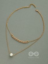 Bond of Pearl- Golden Layered Necklace