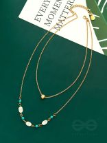 Mist n Sea - Golden Layered Necklace
