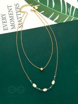 Mist n Sea - Golden Layered Necklace