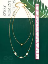 Mist n Sea - Golden Layered Necklace
