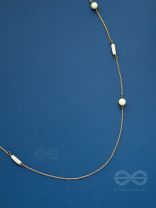 Pearls n Pebbles - Golden Pearl Necklace