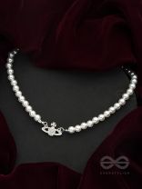 The Crown of Glory- Silver Pearl Necklace