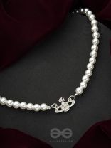 The Crown of Glory- Silver Pearl Necklace