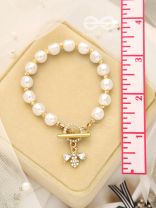 The Queen Bee- Golden Pearl Bracelet