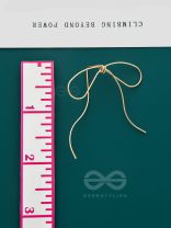 The Spider Bow- Statement Golden Earrings
