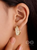Hooked to Charm- Classic Golden Earrings