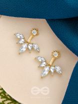 The Golden Phoenix- Golden Crystal Earrings