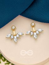 The Golden Phoenix- Golden Crystal Earrings