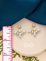 The Golden Phoenix- Golden Crystal Earrings