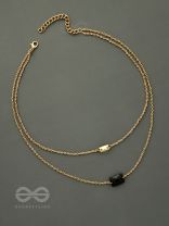 The Dark Reflection- Golden Layered Necklace