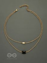 The Dark Reflection- Golden Layered Necklace