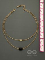 The Dark Reflection- Golden Layered Necklace
