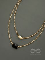 The Dark Reflection- Golden Layered Necklace