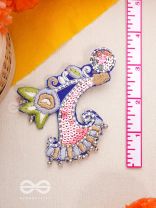 ALANKAR- THE DECORATED- SEQUINS, BEADS AND RESHAM EMBROIDERED EARRINGS (Multicoloured
