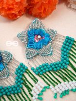 Tarankit- The Star- Beads, Sequins and Cutdana Embroidered Earrings 