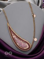Utkalita- The Blossoming Flower- Dabka, Resham, Sequins and Beads Embroidered Necklace