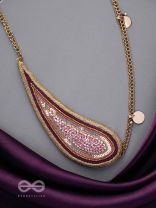 Utkalita- The Blossoming Flower- Dabka, Resham, Sequins and Beads Embroidered Necklace