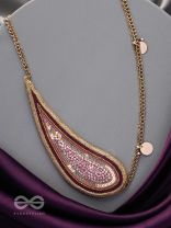 Utkalita- The Blossoming Flower- Dabka, Resham, Sequins and Beads Embroidered Necklace