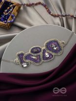 Kimaya- The Divine- Sequins, Beads and Stone Embroidered Choker Necklace