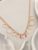 The Eternal Cosmos- Classy Golden Necklace