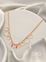The Eternal Cosmos- Classy Golden Necklace