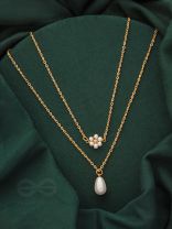 Lily of the Valley- Golden Pearl Necklace