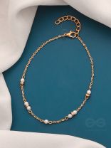 Trail of Lightning- Golden Pearl Anklet