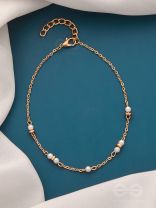 Trail of Lightning- Golden Pearl Anklet